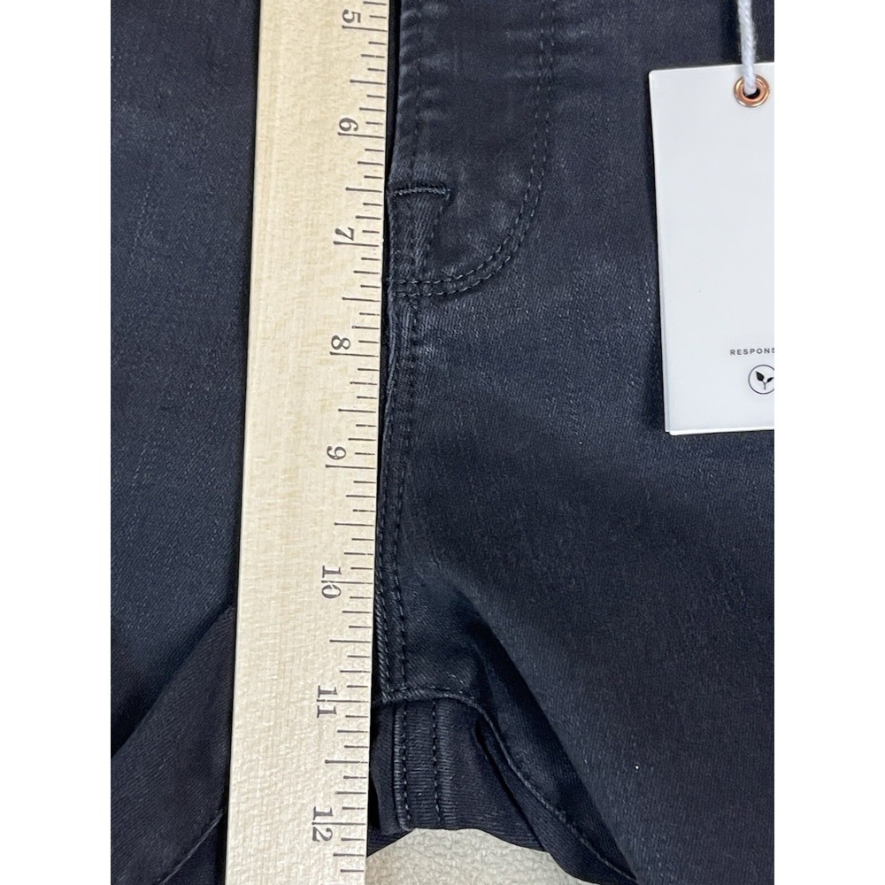 Good American Jeans Womens 6/28 Good Waist Skinny Black Side Slit NEW - Picture 6 of 13